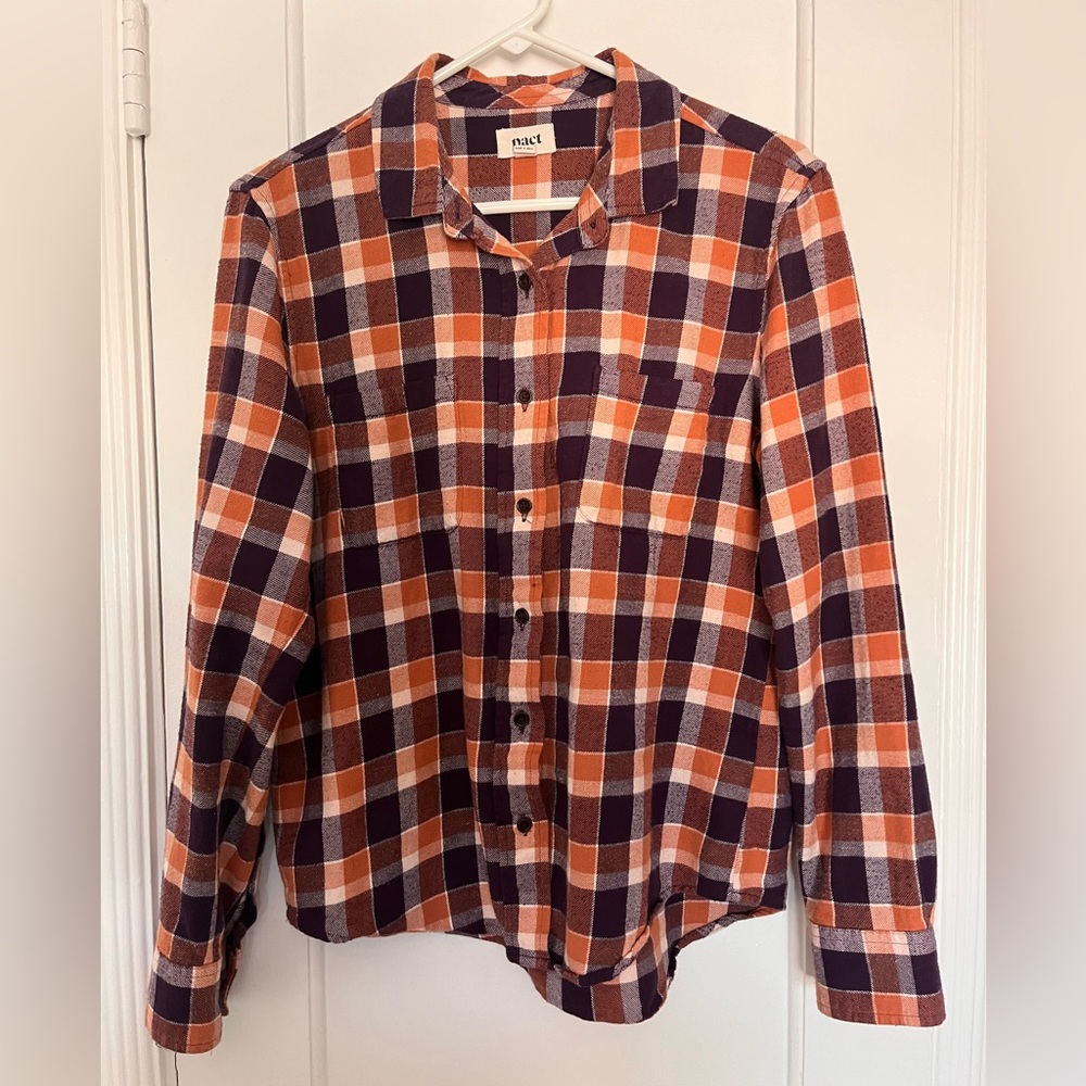 Pact Organic Flannel Button Up Shirt
